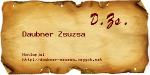 Daubner Zsuzsa névjegykártya